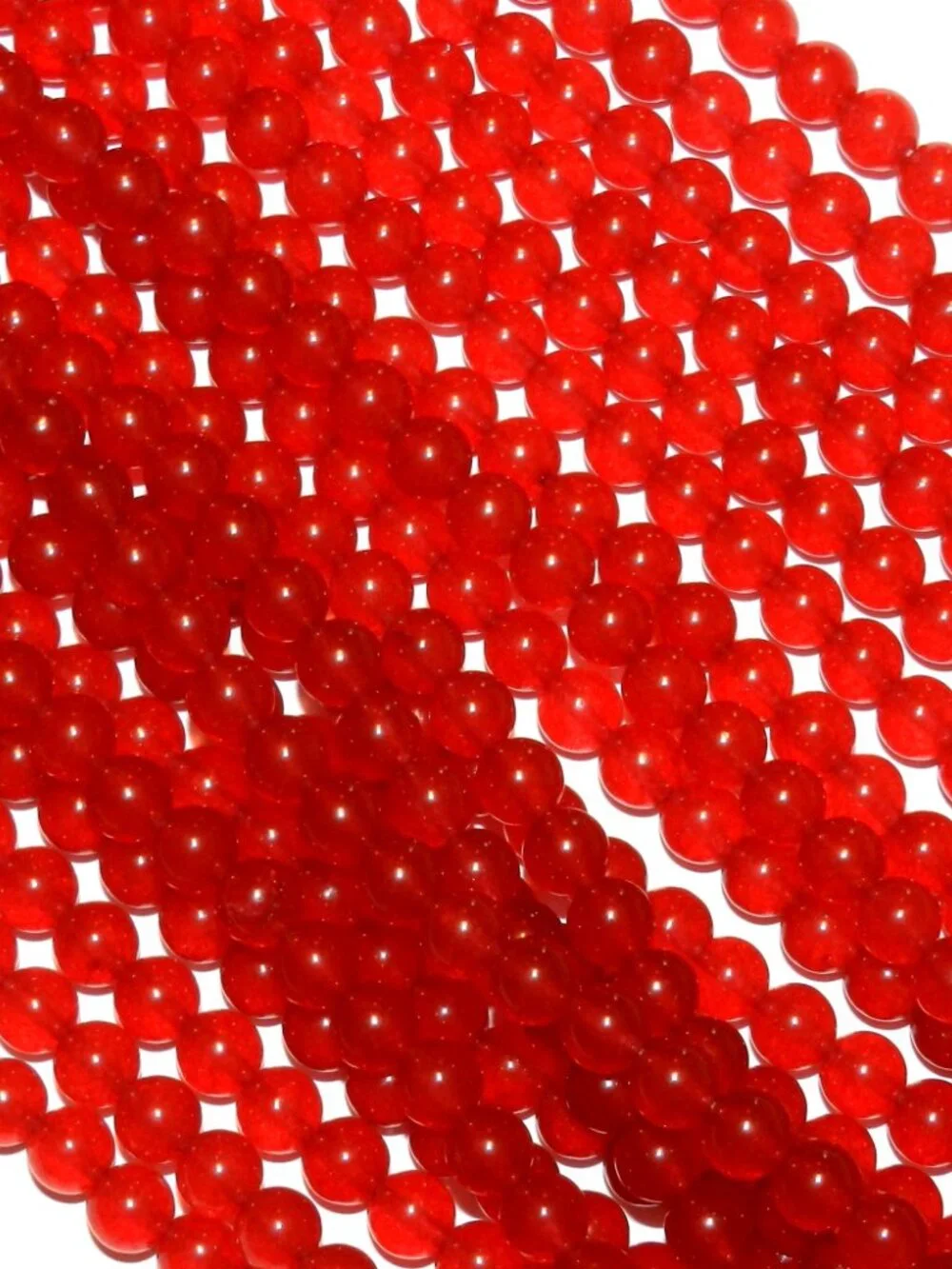 GR926 Red Malay Jade 8mm Round Quartz Gemstone Beads 15